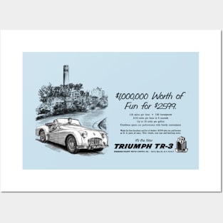 TRIUMPH TR3 - advert Posters and Art